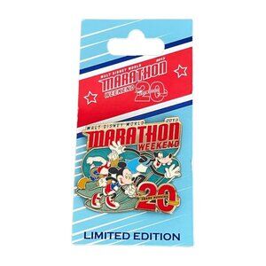 Walt Disney World 2013 Marathon Weekend Mickey Mouse Goofy Donald Duck Logo Pin
